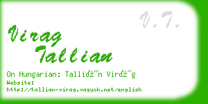 virag tallian business card